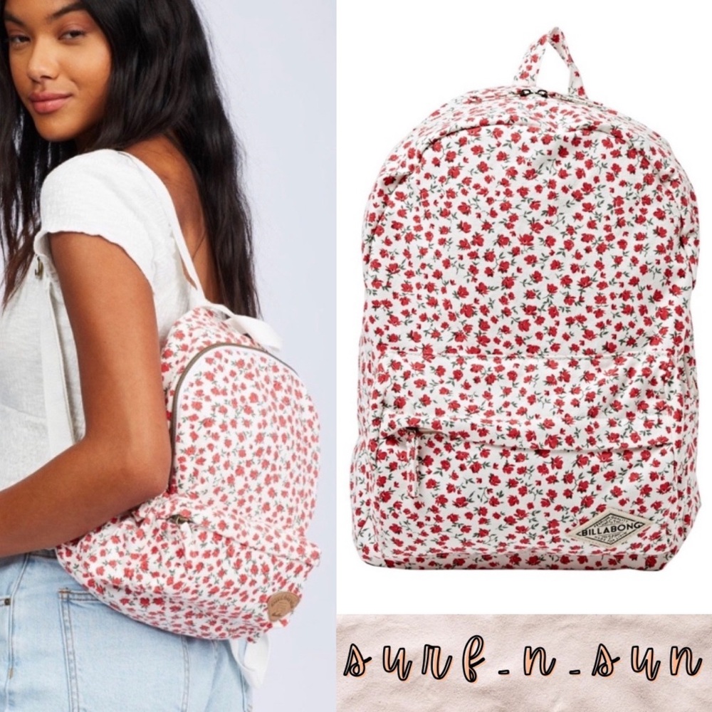 Billabong β€οΈ Ditsy Floral Mini Backpack - Picture 1 of 7